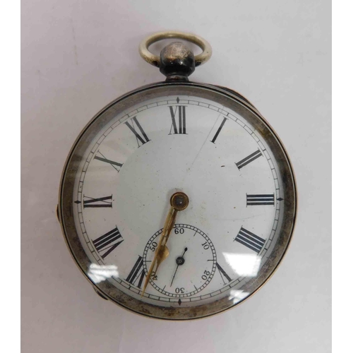 120 - Antique - sterling silver cased pocket watch - Waltham Mass movement