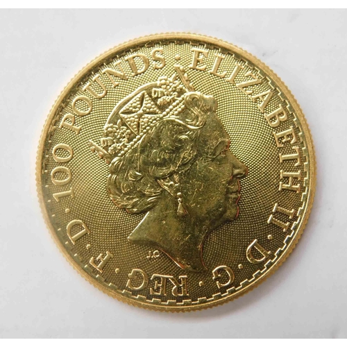 138 - 22ct Gold - one ounce of 999.9 gold Britannia coin - 10% buyer commission