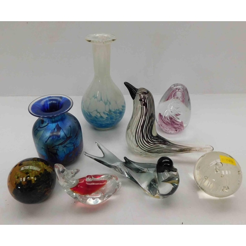 179 - Mixed glass ware including - Murano, Mdina & Maltese - no damage