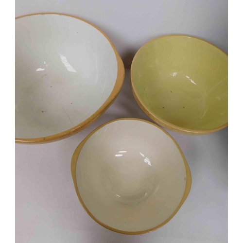 182 - Three vintage - baking bowls including - two TG Green