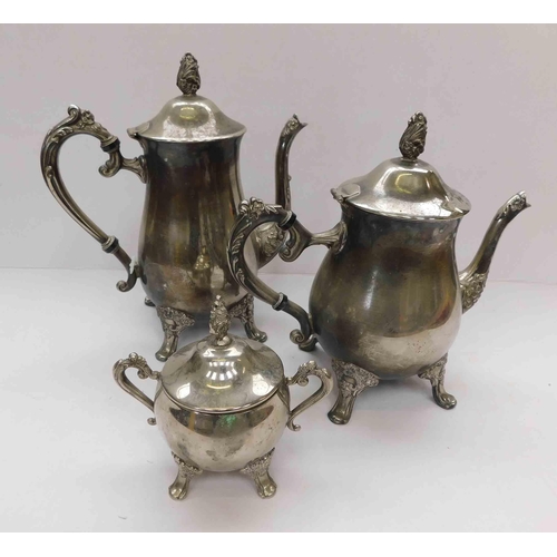 192a - Three - Silver plate items