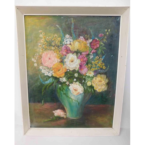 193 - Original oil on board - signed by artist Freda Duncan