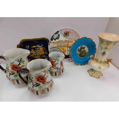 2 - Mixed ceramics including - Coalport, Crown Devon & Burslem ware