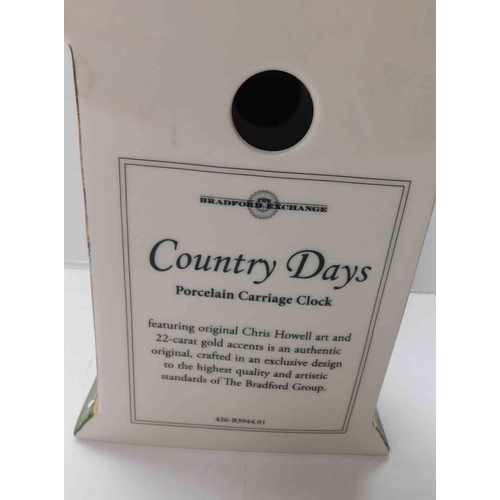 222 - Country Days - carriage clock