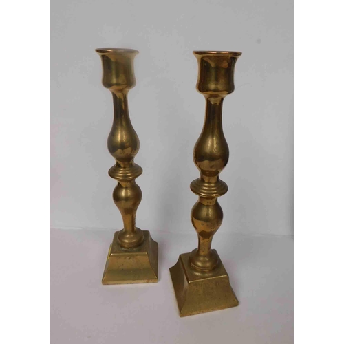 23 - Vintage solid brass candlesticks - 2.5kg