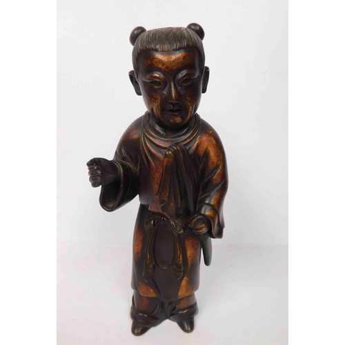 232 - Cast bronze - Chinese figure - approximately 8