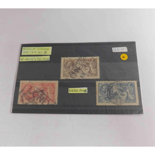 234 - George V seahorse stamps