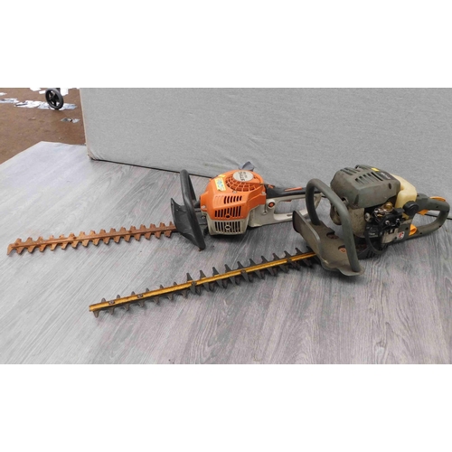 522 - Stihl H945 petrol hedge trimmer and Ryobi petrol hedge trimmer - both unchecked