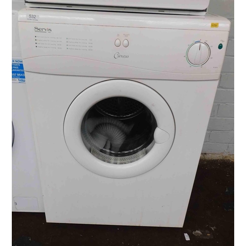 532 - Servis tumble drier in W/O - model M2010...