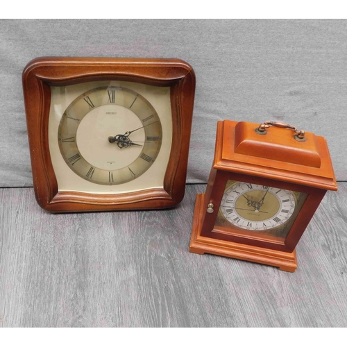 570 - Seiko wall clock and quartz mantle clock