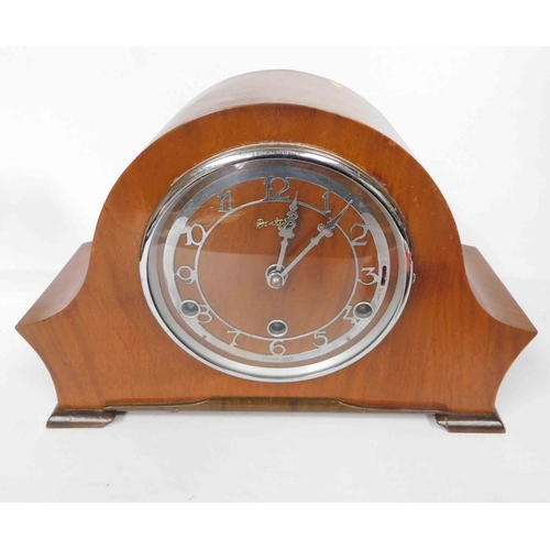 71 - Vintage - Bentima mantle clock including pendulum & keys