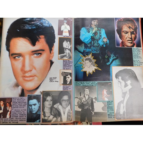 87 - 3x Elvis collectors scrapbooks