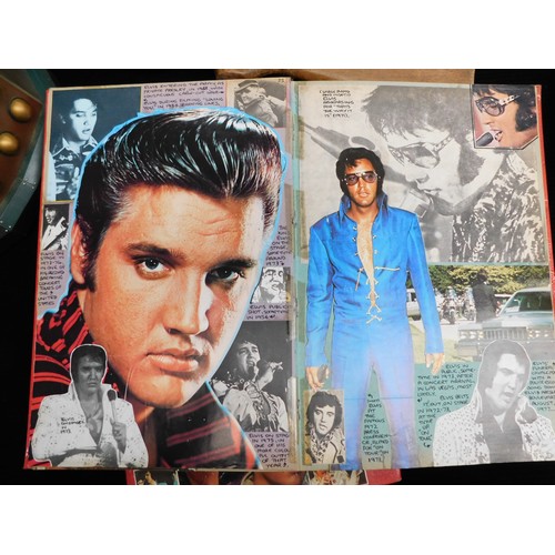 87 - 3x Elvis collectors scrapbooks