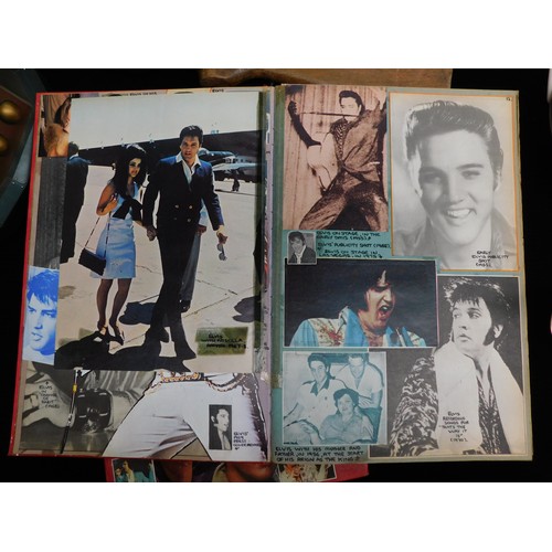 87 - 3x Elvis collectors scrapbooks