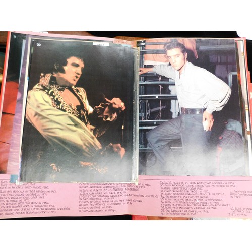 87 - 3x Elvis collectors scrapbooks