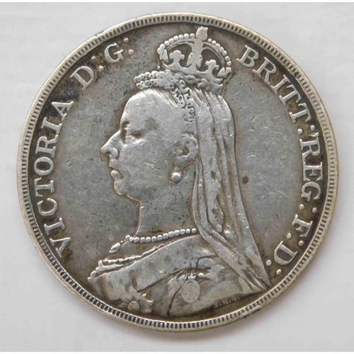 135 - 1889 - Silver Crown coin