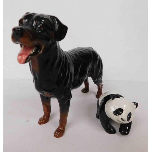 256 - Beswick - rottweiler & panda