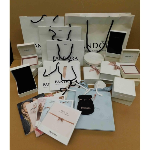 573 - Selection of Pandora bags, boxes and catalogues