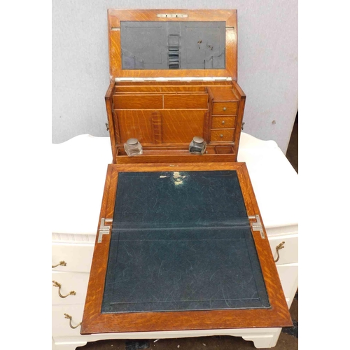 628a - Antique fold out writing cabinet