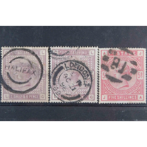 113 - Three - Victorian era - high value stamps