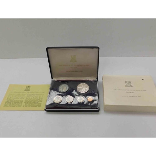 114 - 1973 - Proof coin set with certificates - Virgin Islands uncirculated proof set