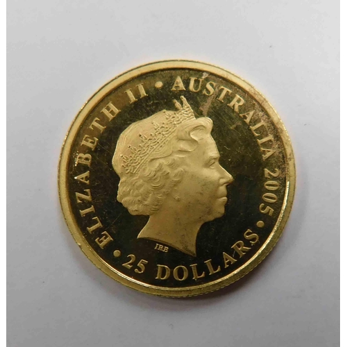 118 - 2005 - Australian 22ct gold - Full Sovereign coin