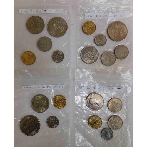 129 - Pre decimal coins - mixed dates