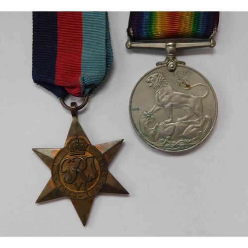 223 - WWII era Military star & British Army General Service medal