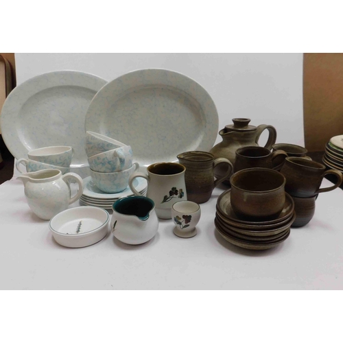 24a - Churwell & stoneware tea sets & Denby ware