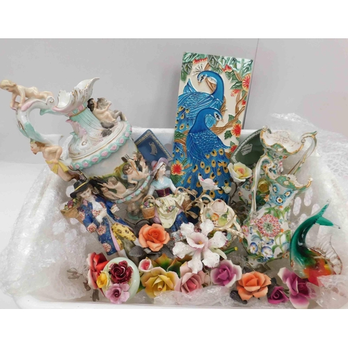 29 - Mixed ceramics & floral decorated items