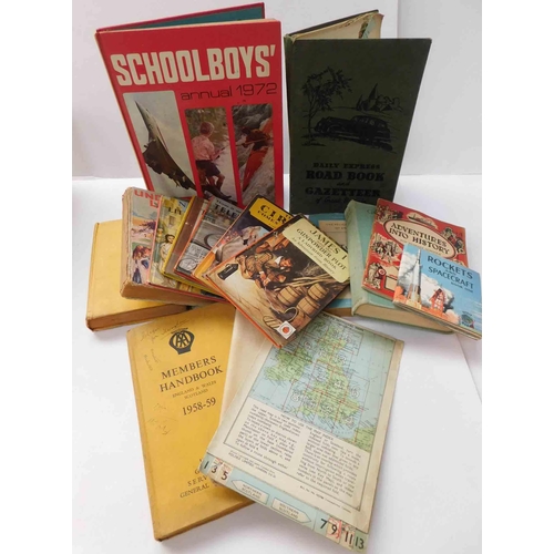35 - Vintage books & maps