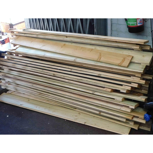 504 - Large quantity of tongue and groove timber lengths