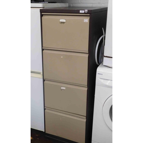 545 - Metal 4 drawer filing cabinet