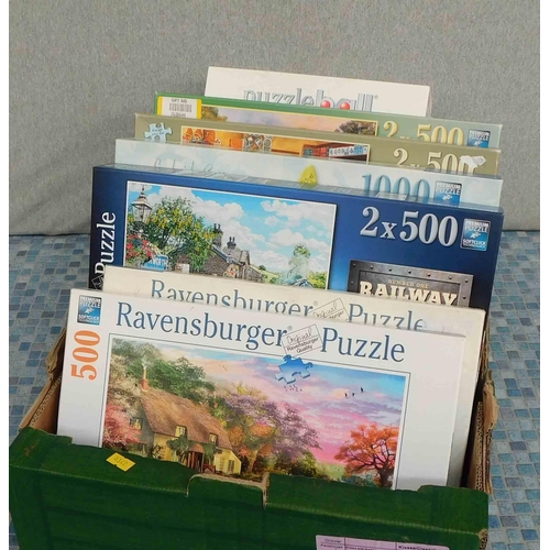 593 - 7x Used but complete Ravensburger jigsaws
