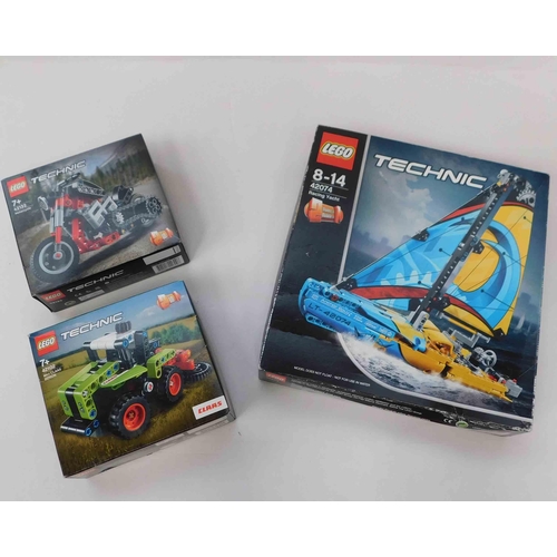 60 - Three Lego Technic sets - all sealed incl. 42074, 42102 & 42132