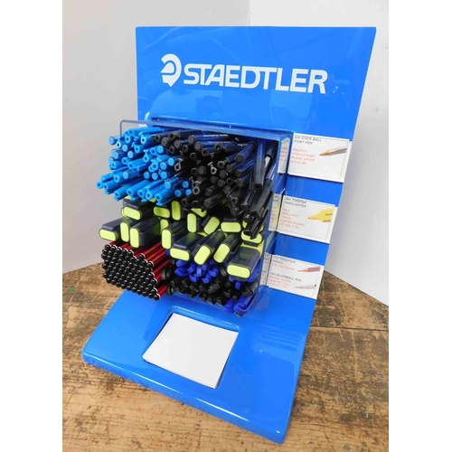 603 - Staedtler display pen stand incl. pens and highlighters