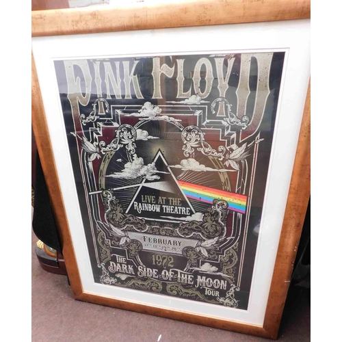 612 - Framed Pink Floyd 'Live at the Rainbow Theatre' poster - 32