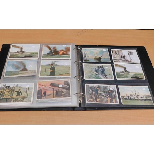 646a - Large collection of Naval postcards (app 250) with album (from a private collector)