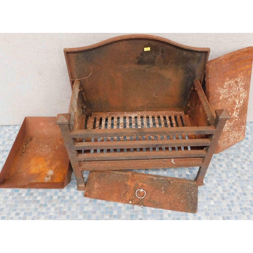 648 - Vintage cast fireplace