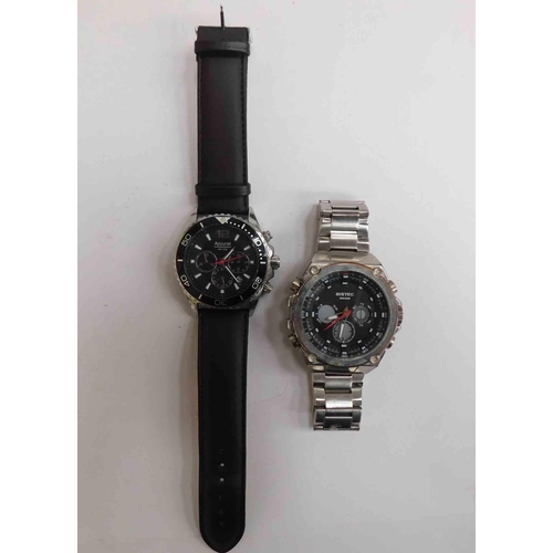 129 - Two wristwatches - including Accurist Chronograph 100m W/O