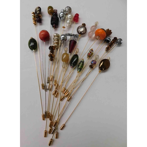 137 - Vintage style hatpins - 26 in total