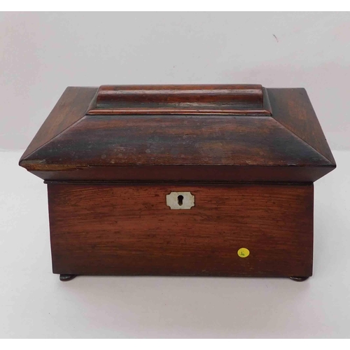 174 - Edwardian - sarcophagus tea caddy