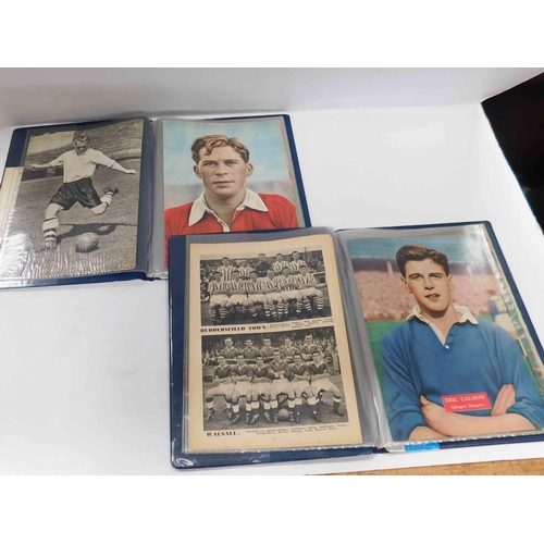 200 - Two - folders of 1950's related - football ephemera