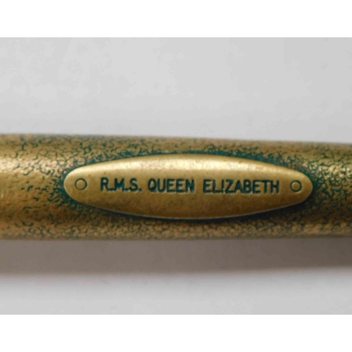 207 - Vintage - RMS Queen Elizabeth Parker Pen with 14ct nib & original box