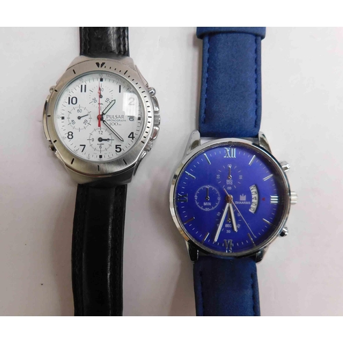 214 - Pulsar Chronograph 100m & one other W/O