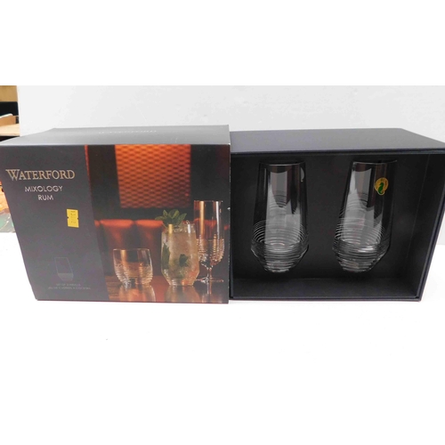 221 - Waterford Crystal - Mixology Rum Glasses - as new in box