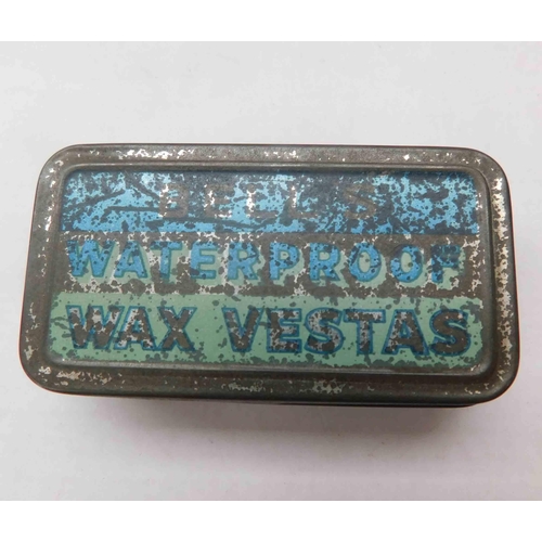 225 - Edwardan - Australian wax vesta box & matches