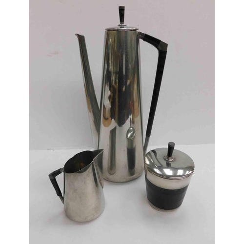 245 - Mid century - pewter tea set