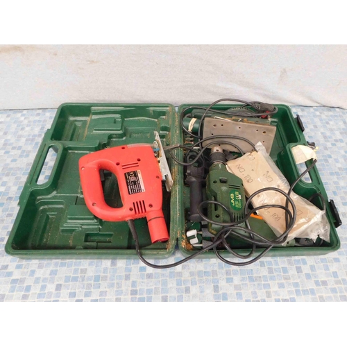 525a - Selection of electric tools with case all w/o