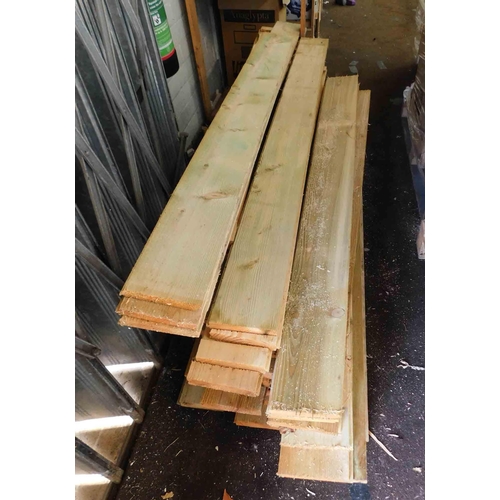 528 - Joblot of tongue & groove timber (approx 80 lengths)  approx 50-60